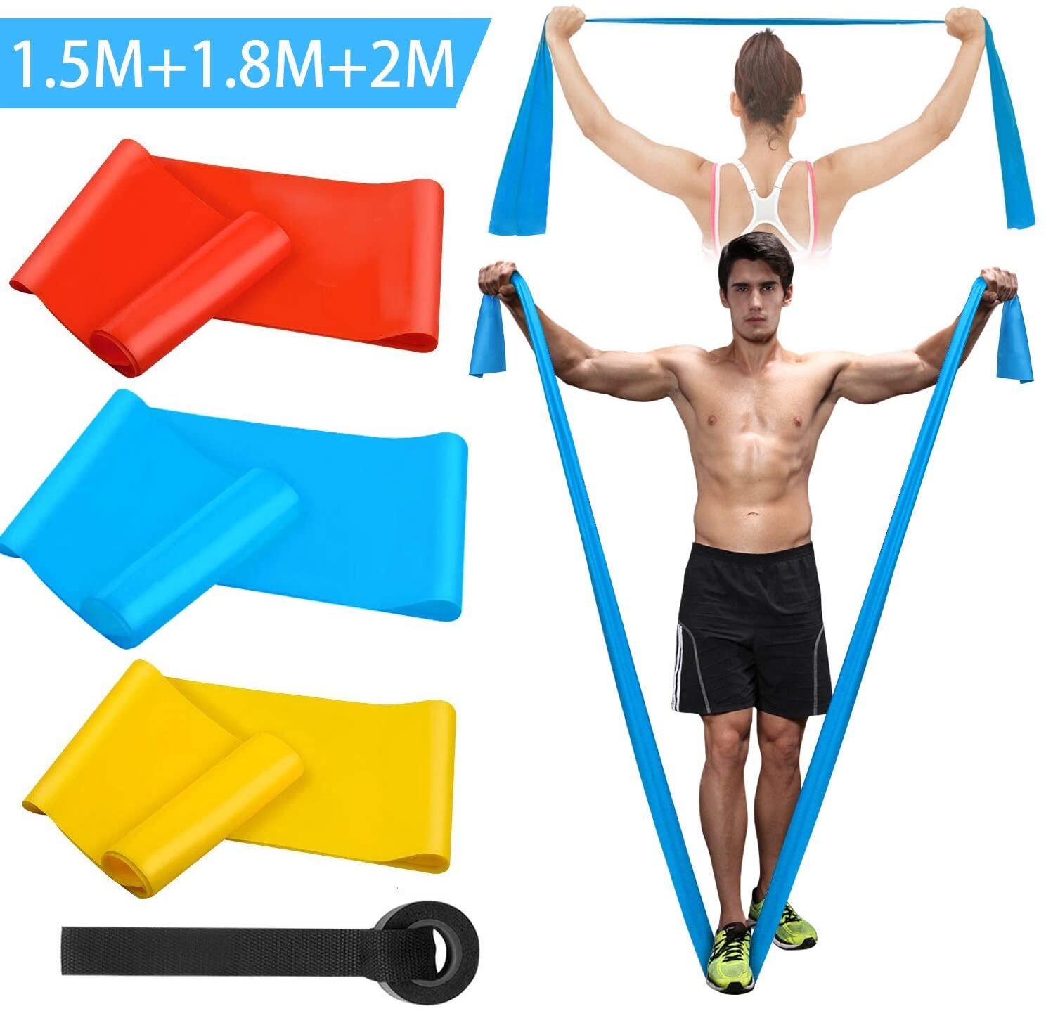 Crossfit Workout Gear - Fasce elastiche per fitness 3 pezzi