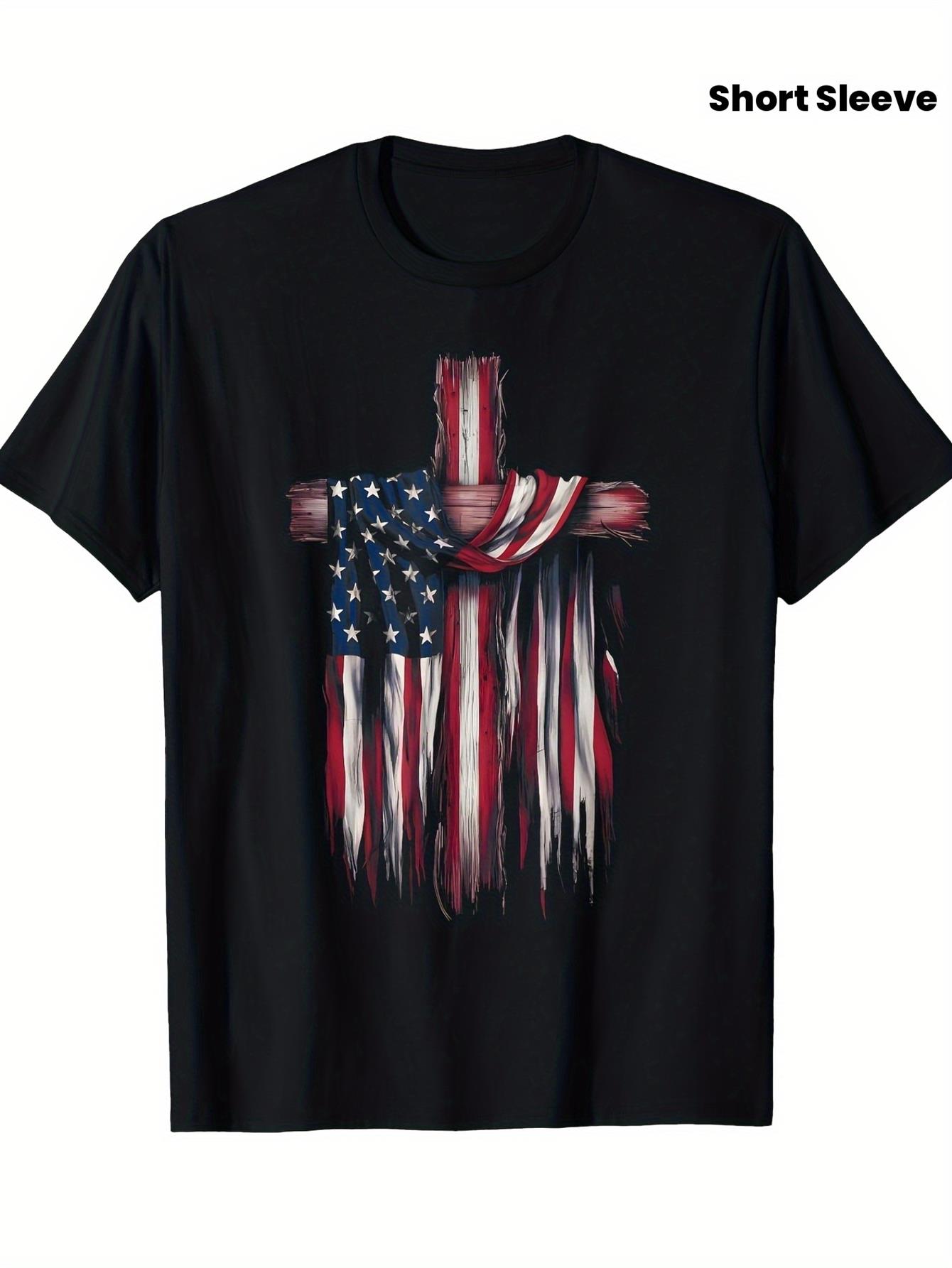 Crossfit Event - T-shirt Patriottica da Uomo con Motivo
