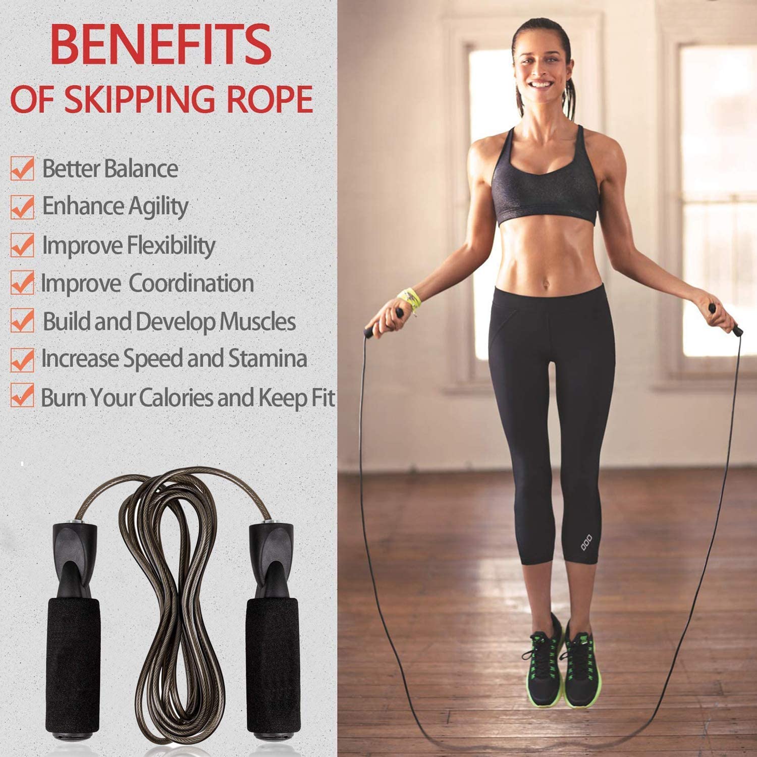 Corda per saltare Crossfit pro - Crossfit No Equipment recensione e prezzo